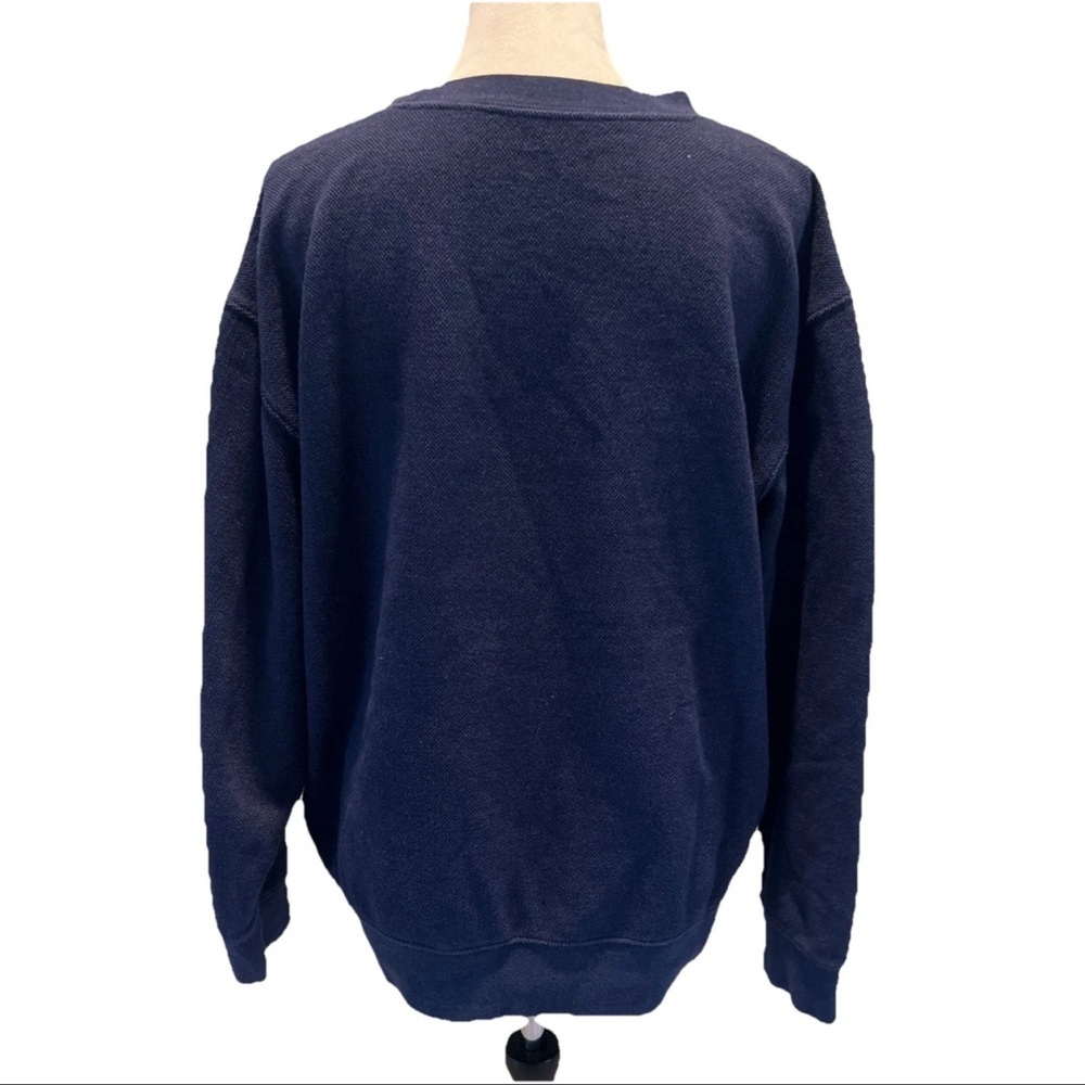 Disneyland Resorts Unisex Sweatshirt Blue L Latitude Longitude front pocket - Picture 2 of 6